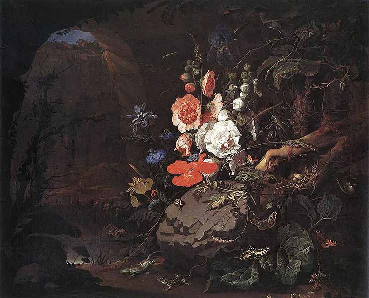 Abraham Mignon The Nature as a Symbol of Vanitas